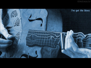 Guitar quote blues folkart colorized - folk art free wallpaper