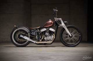 Motorcycle garage black background brown - ed roth free wallpaper