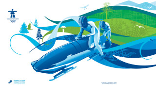 Jet skiing water trees mountains - a person riding free wallpaper