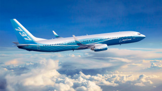 Large jet blue sky clouds - plane free wallpaper
