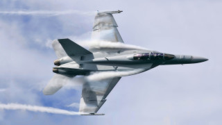 Fighter jet cloudy sky smoke 4 - a cloudy blue sky free wallpaper