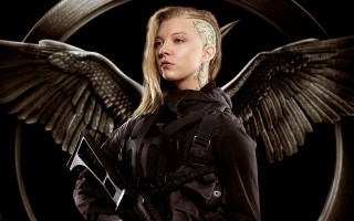 Woman tattoo tablet wings black - dystopian art free wallpaper