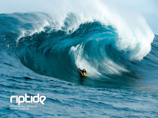 Surfboard rider large wave ocean - a surfboard free wallpaper