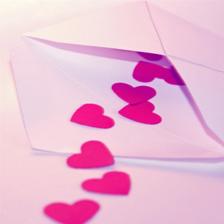 Paper envelope hearts cutout heart - florianne becker free wallpaper