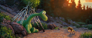 Cartoon dinosaur dog forest sunset - adam rex free wallpaper