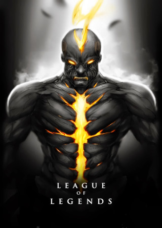 Demonic man yellow flame black - demonic free wallpaper