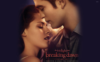 Man woman kissing breaking dawn - a movie poster free wallpaper