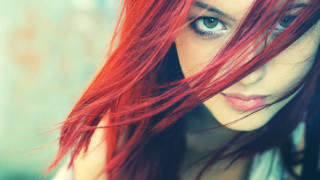 Woman red hair blue eyes 13 - red hair free wallpaper