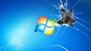 Broken window star shark image - a window pane free wallpaper