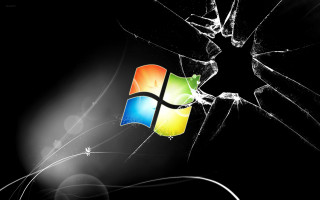 Broken glass black background white - glass free wallpaper