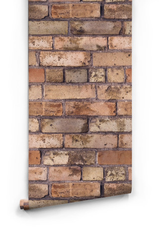 Brick wall white background brown 2 - andries stock free wallpaper