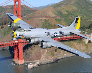 Airplane bridge water background foreground - ed benedict free wallpaper