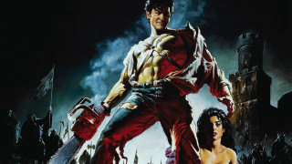 Man giant knife woman red - bloody free wallpaper