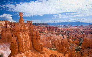 Scenic canyon view formations trees - scenic free wallpaper