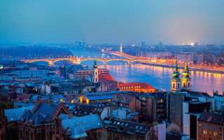 City bridge river night lights 5 - alen divi free wallpaper