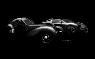 Black and white digital car - art deco free wallpaper