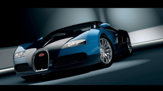 Blue bugatti car tunnel road - behance hd free wallpaper