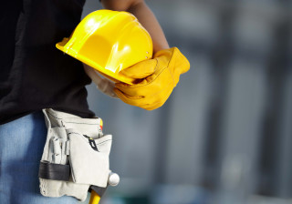 Yellow hardhat gloves toolbelt safety - constructivism free wallpaper