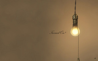 Light bulb hanging chain message - ray free wallpaper