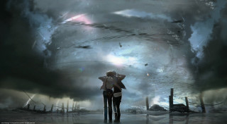 Man giant cloud sky background - alejandro burdisio free wallpaper