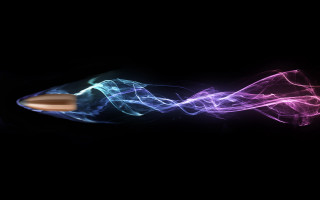 Wooden toothbrush colorful smoke pattern - plasma free wallpaper