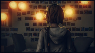 Woman standing wall pictures lights - free gaming wallpaper
