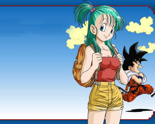 Woman green hair backpack boy - a boy free wallpaper