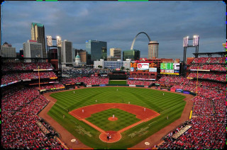 Baseball stadium st louis cardinals - a baseball stadium free wallpaper