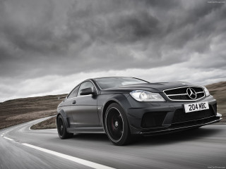 Mercedes c6 amg driving road - moody free wallpaper