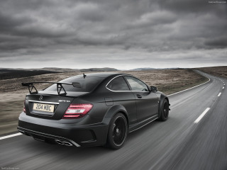 Black mercedes coupe cloudy sky 2 - cloudy free wallpaper
