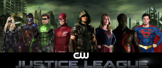 Costume group city skyline justice - justice free wallpaper
