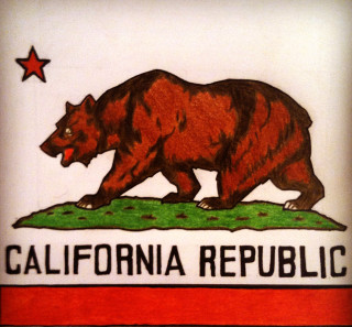 California state flag bear stars - dahlov ipcar free wallpaper