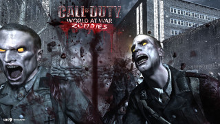 Zombies yellow eyes blood faces - their face free wallpaper