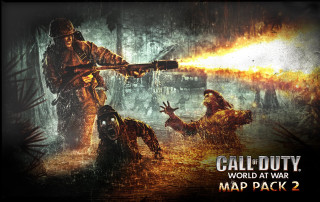 Man holding gun zombies forest - a group of zombies free wallpaper