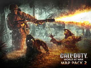 Man holding gun fire water - zombie free wallpaper
