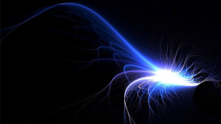 Blue white swirl black background - a white swirl free wallpaper