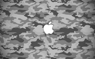 Apple logo camouflage white moon - photo of an apple logo free wallpaper