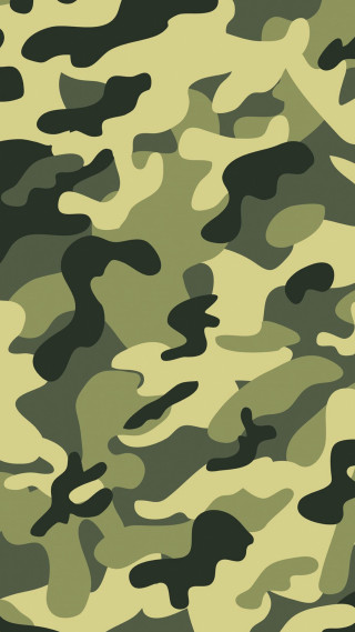 Green camouflage black spots white - a minimalist painting free wallpaper