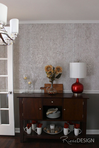 Table vase flowers ladder lamp - anne rigney free wallpaper