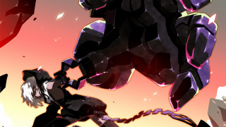 Cartoon character chain demon sunset - a chain free wallpaper