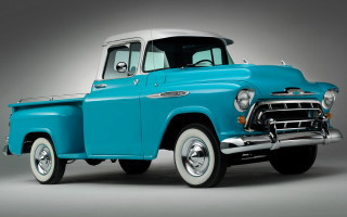 Blue truck white top chrome - a blue truck free wallpaper
