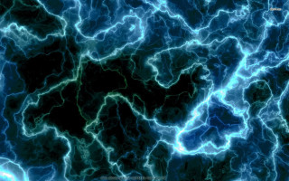 Blue green lightning black white - art free wallpaper for desktop