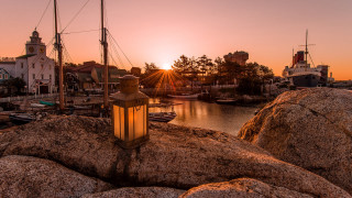 Lantern rock harbor sunset sunrise - sunrise free wallpaper