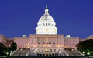 Capitol building night lights steps - the top free wallpaper