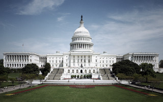Large white building flag lawn 6 - a large white building free wallpaper