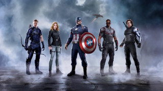 Avengers characters cloudy sky bird - a cloudy sky free wallpaper