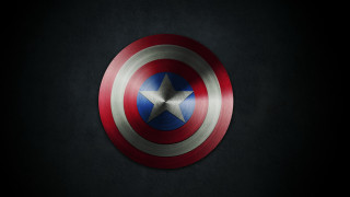 Captain america shield black background - marvel comic free wallpaper