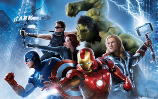 Avengers city lightning sword man - avgust černigoj free wallpaper