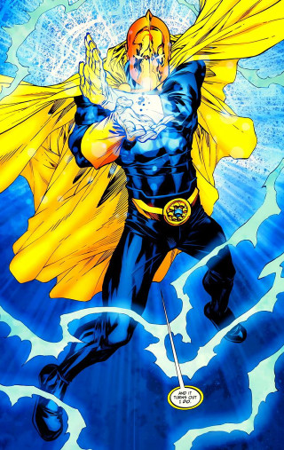 Man yellow cape flying arms - alan davis free wallpaper