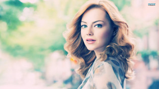 Woman long hair blouse looking - a tree in the background free wallpaper